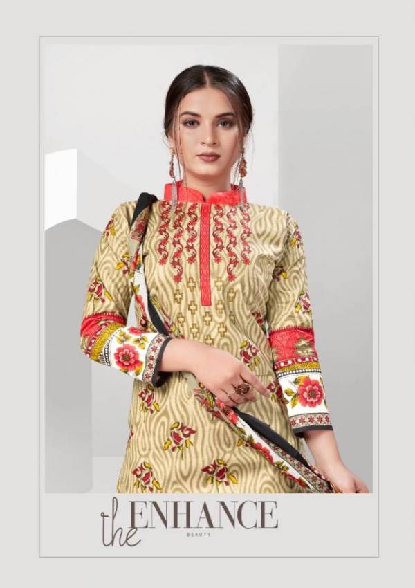 Kum Kum Aafiya 2 Pure Cotton Printed Dress Material